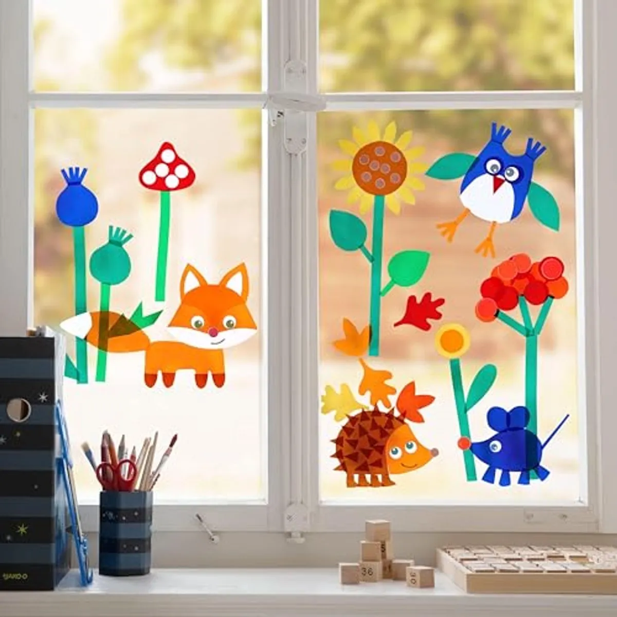Haba Knutselpakket Raamdecoraties Bosdieren - Multicolor
