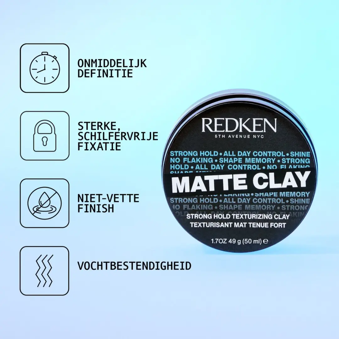 Redken Matte Clay Stylingklei 75ml
