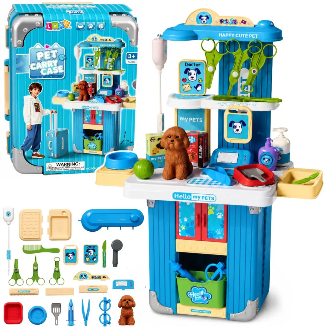 Dierenartskoffer Hondenverzorgingsset Bruin Accessoires