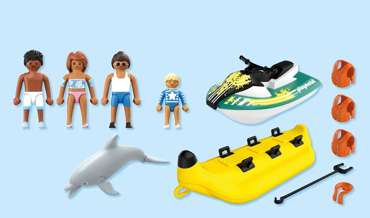 Playmobil Vakantie op het Strand 71905 - Bananenboot & Jet Ski - Multicolor
