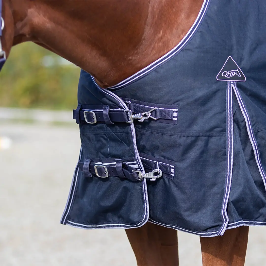 QHP Turnout Luxe Deken 155/205 - Donkerblauw