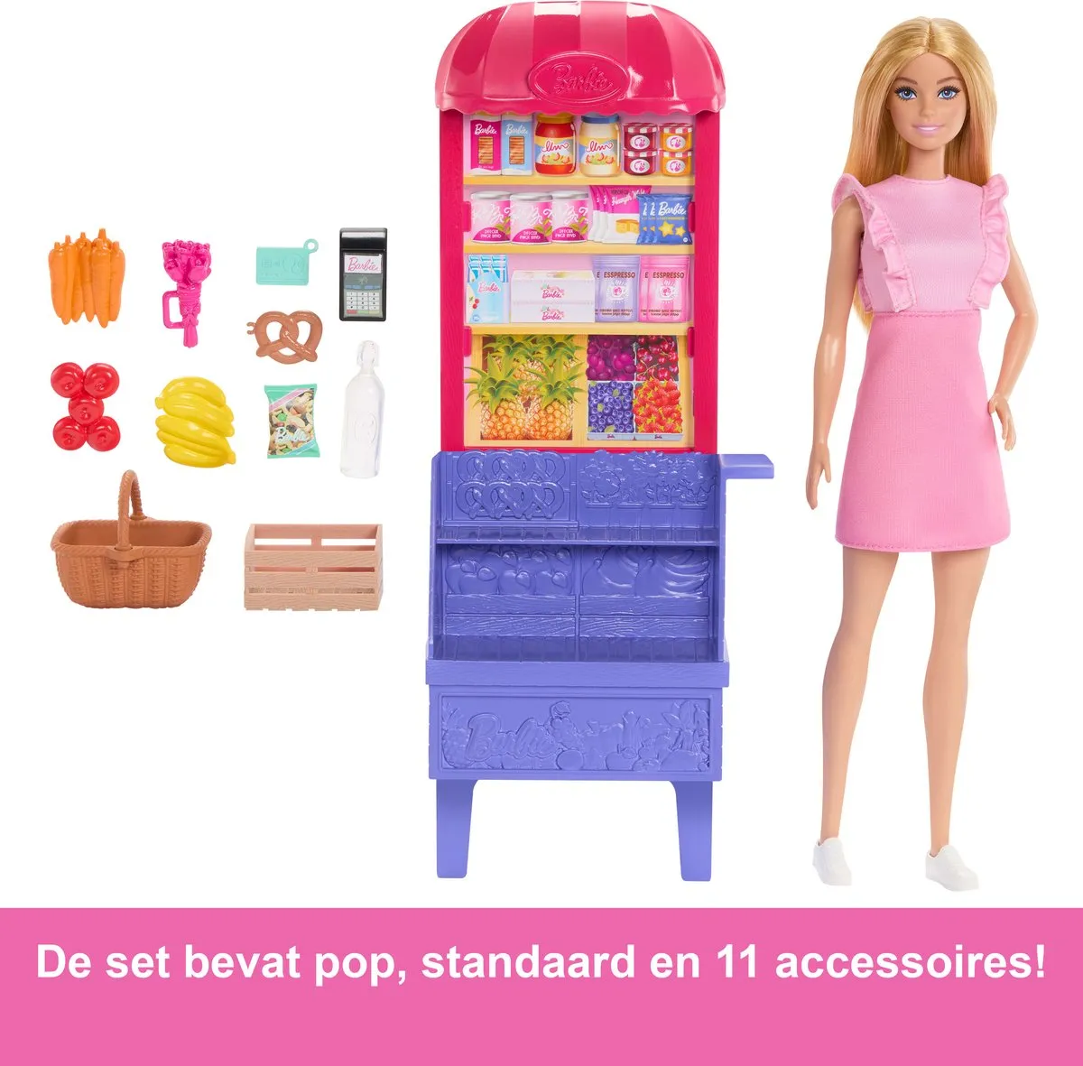 Barbie Teresa Recept voor Vriendschap Kruidenierskraam - Speelset JCT05