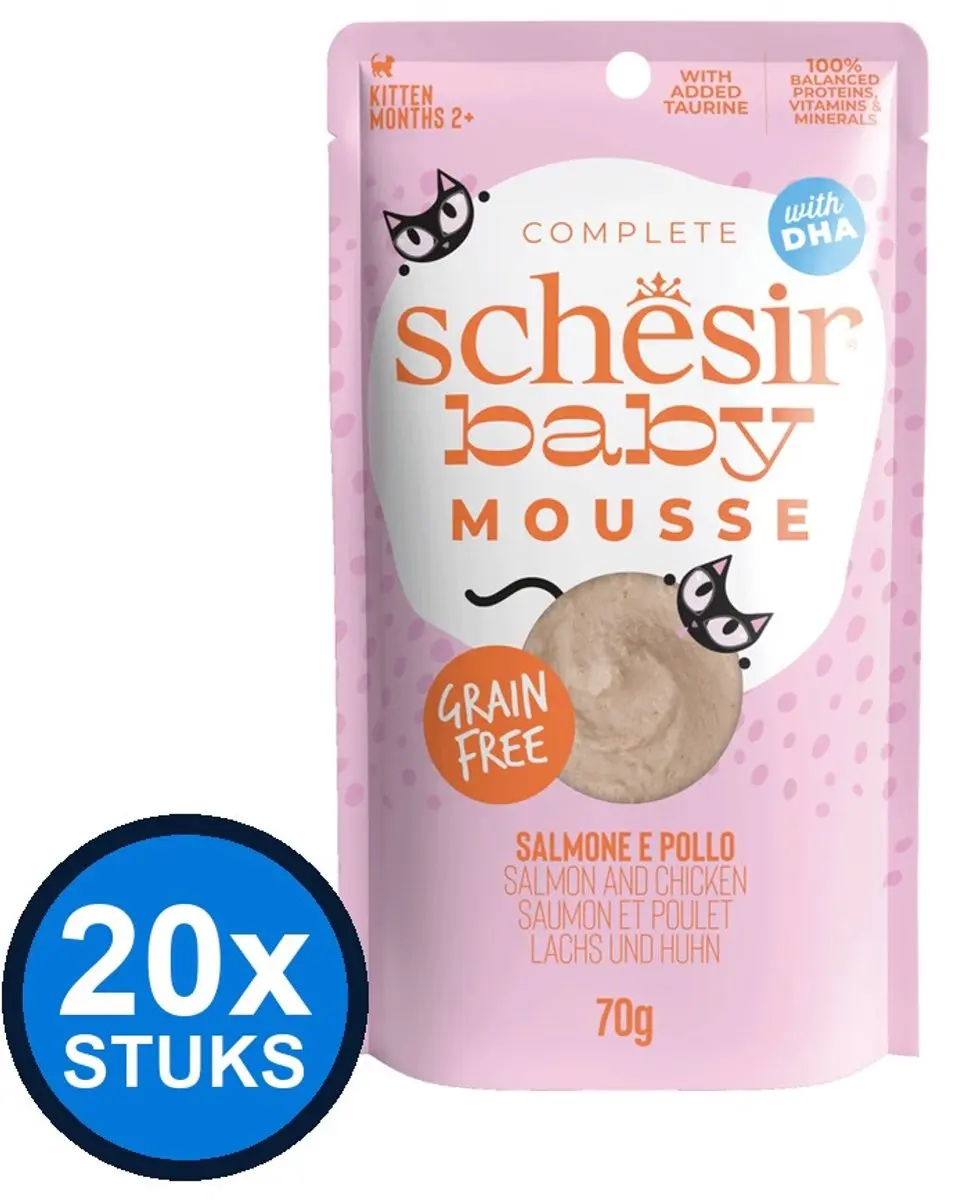 12x Schesir Baby Kitten Mousse