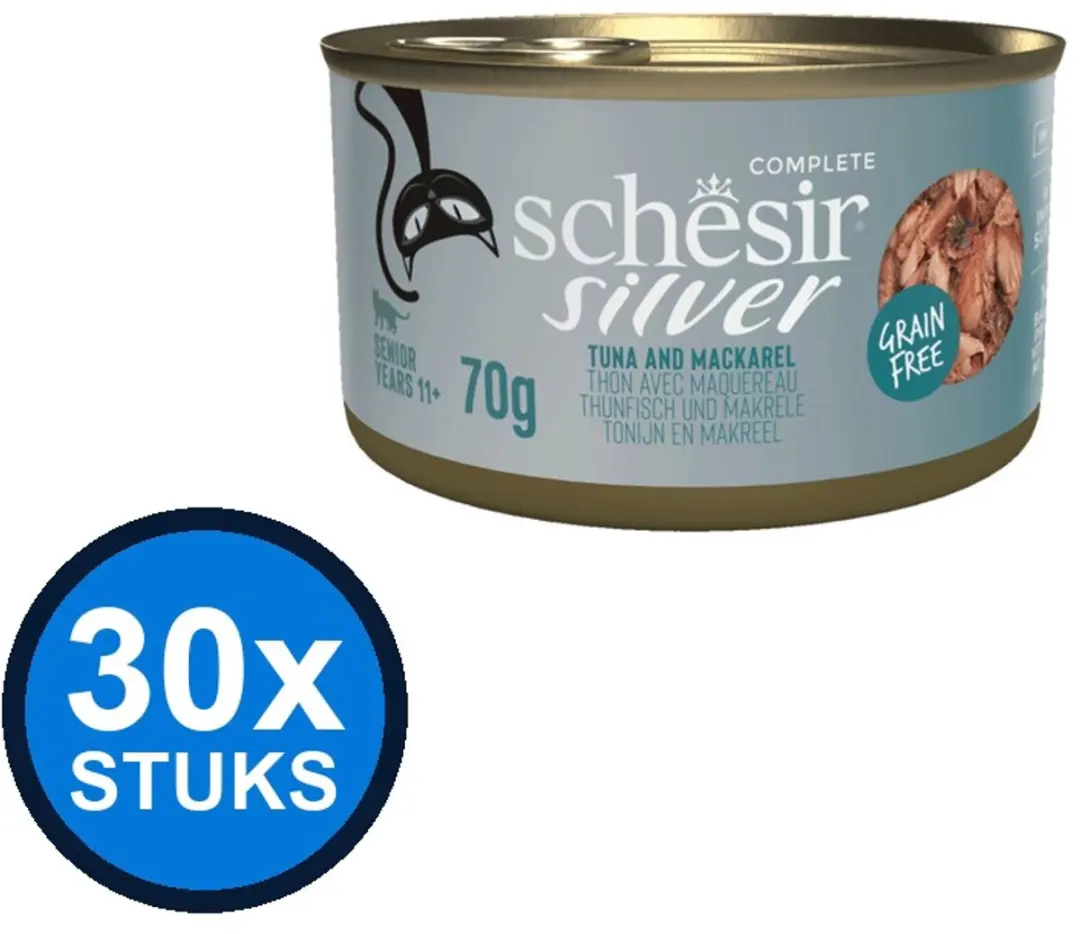 24x Schesir Silver Senior Bouillon