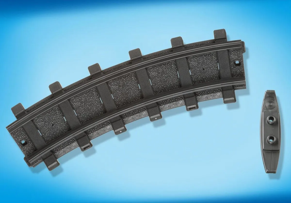 Playmobil Rails Gebogen 12x PM 4385 - Zwart