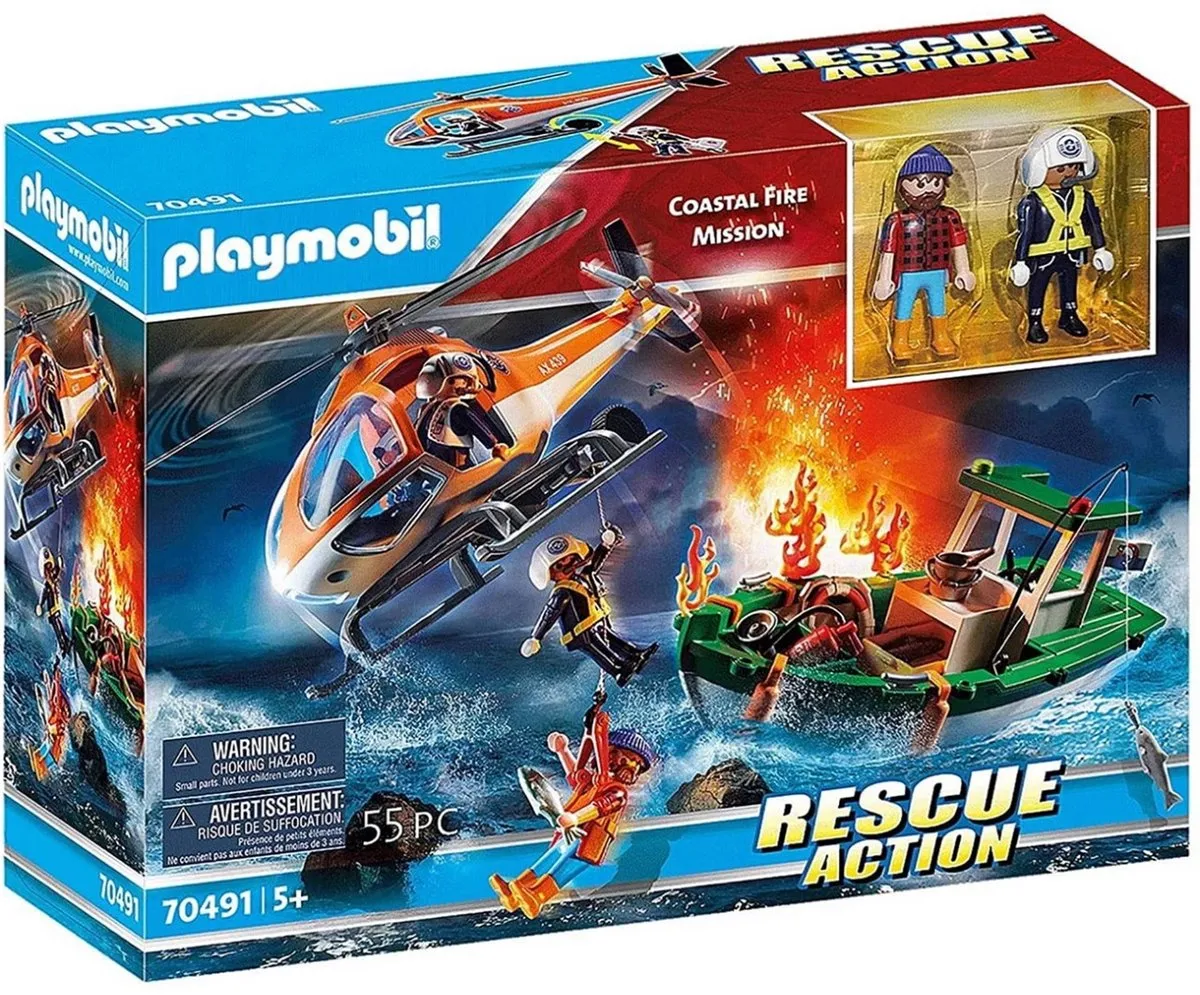 Playmobil Rescue Action Coastal Fire Mission 70491