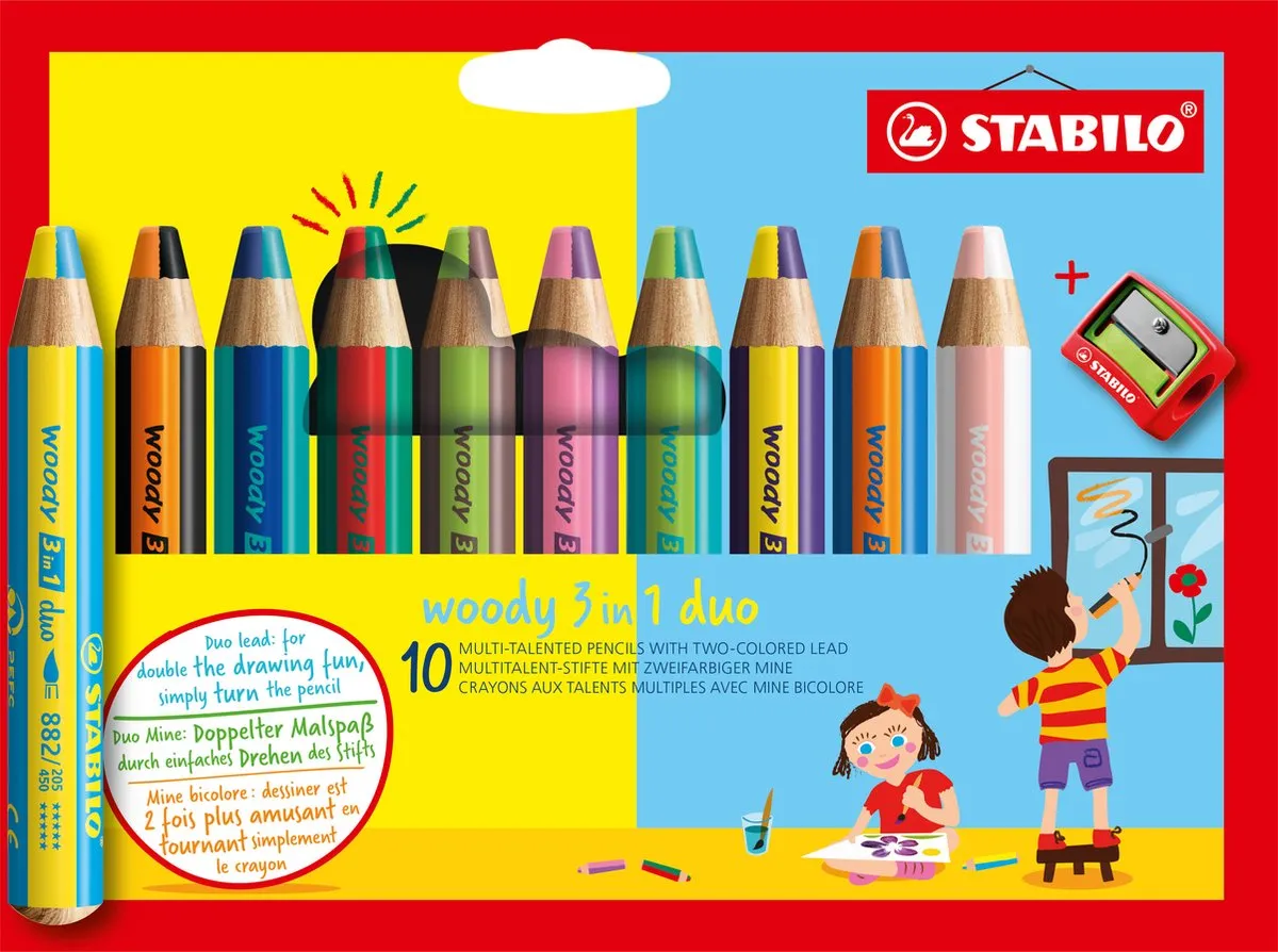 STABILO Woody 3 in 1 Duo Kleurpotloden