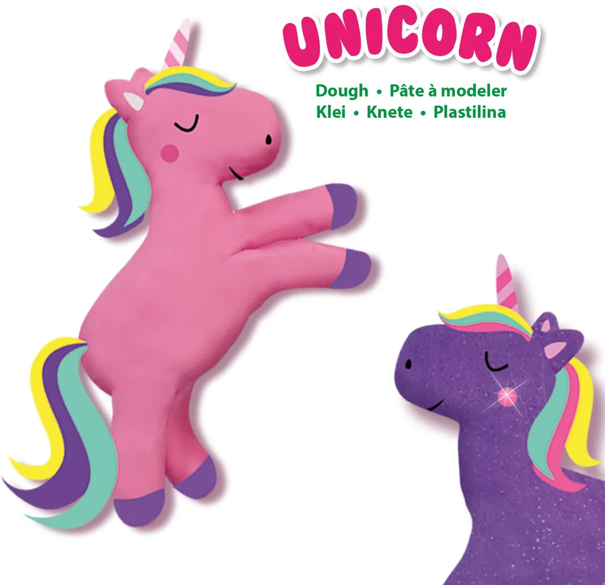 SES Creative Unicorn Klei 4x90g - Vegan & Glutenvrij