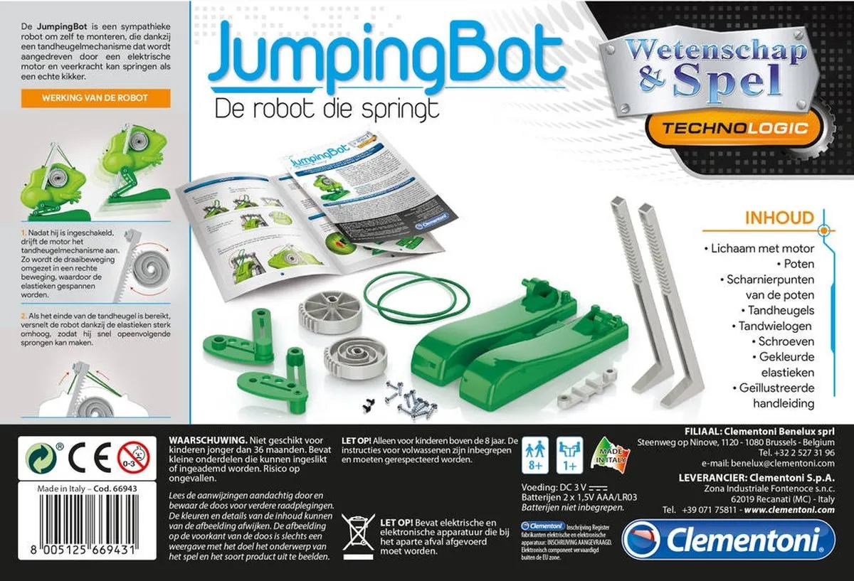 Clementoni Jumpinbot NL Robot - Multicolor - afbeelding 5 van 6