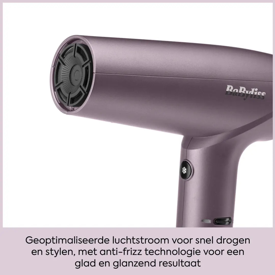 Babyliss Futura Digitale Föhn D6051DE - 1600W - Paars - afbeelding 6 van 6