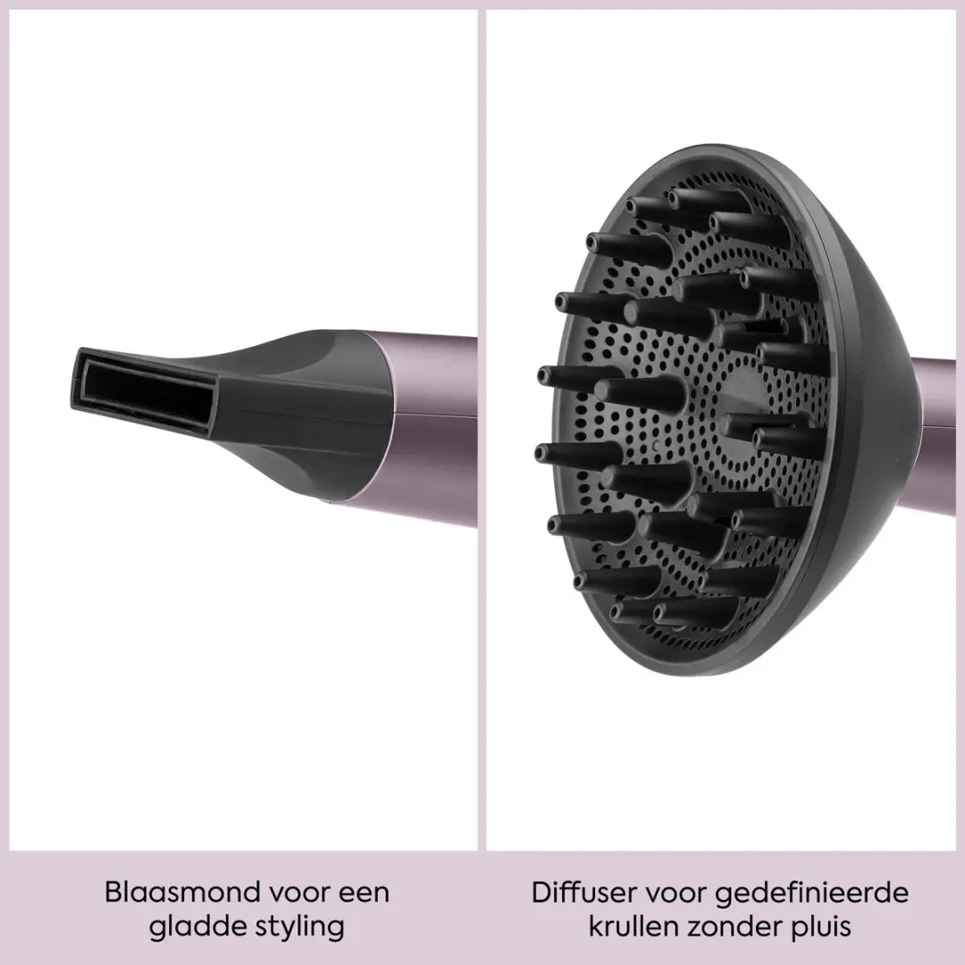 Babyliss Futura Digitale Föhn D6051DE - 1600W - Paars - afbeelding 5 van 6