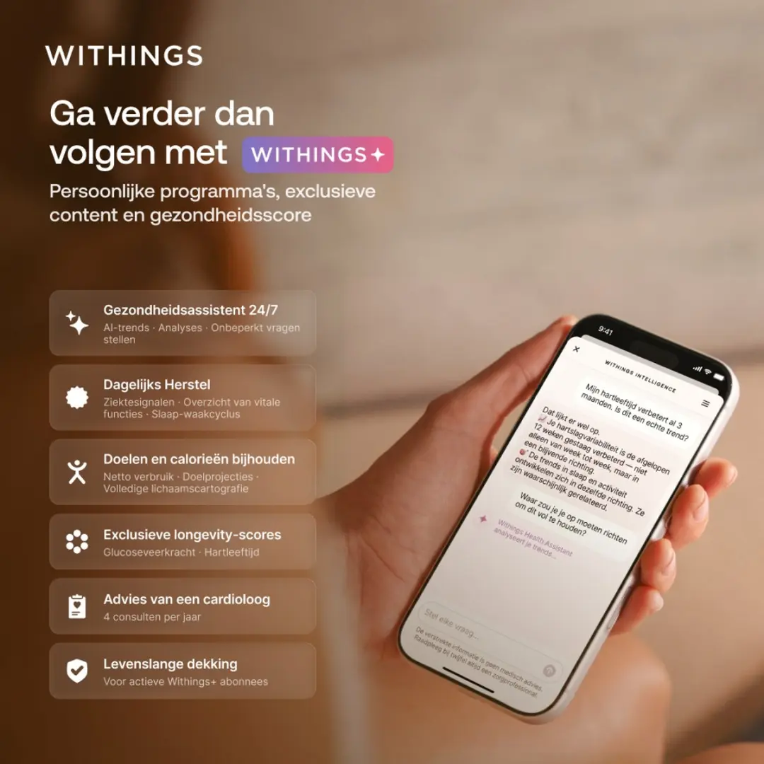 Withings BodyFit WBS16-Black-All-Int Slimme Weegschaal - 8 Gebruikers