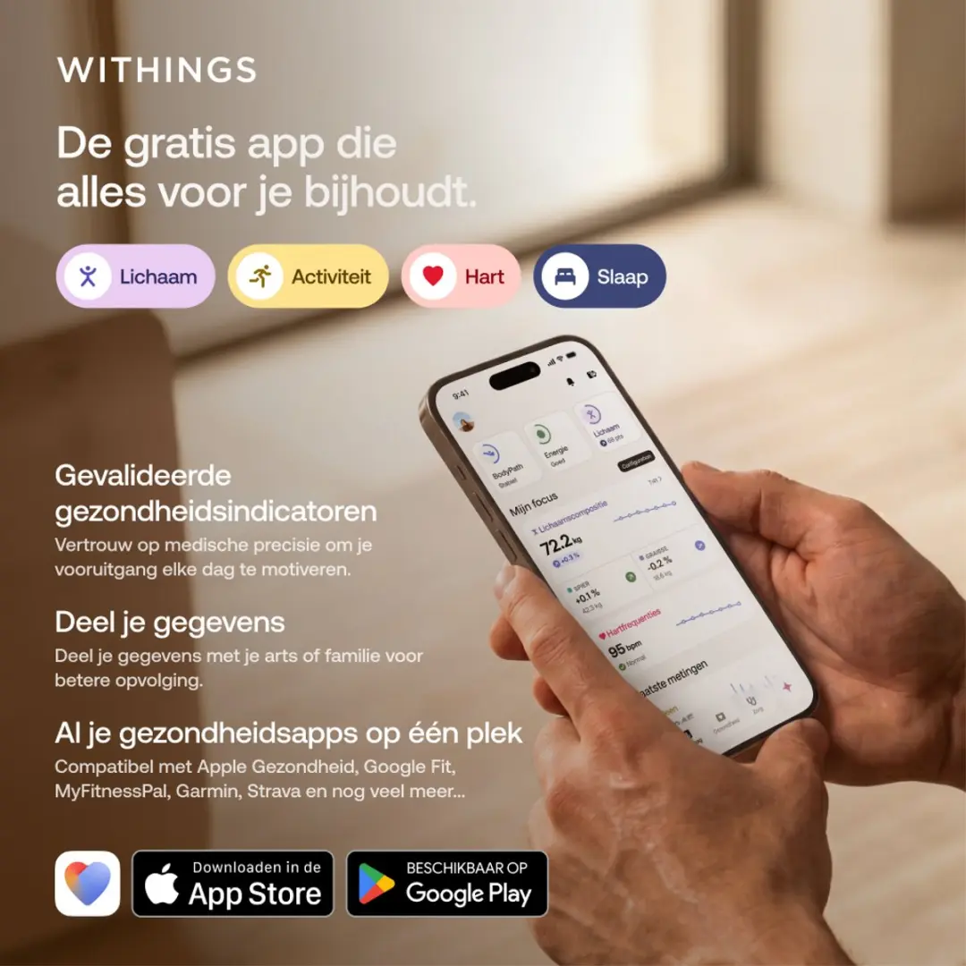 Withings BodyFit WBS16-Black-All-Int Slimme Weegschaal - 8 Gebruikers