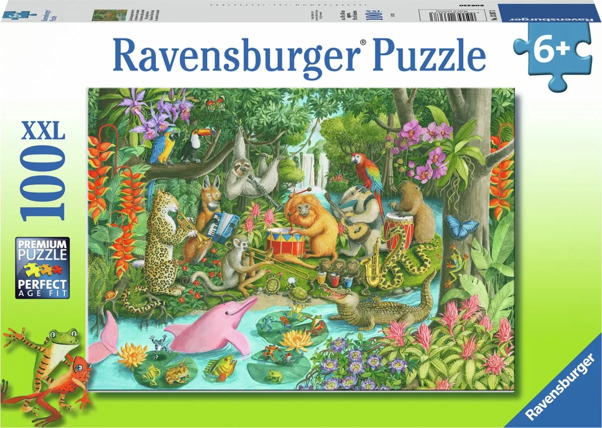 Ravensburger Het Jungle-Orkest Legpuzzel 100 XXL Stukken - Multicolor