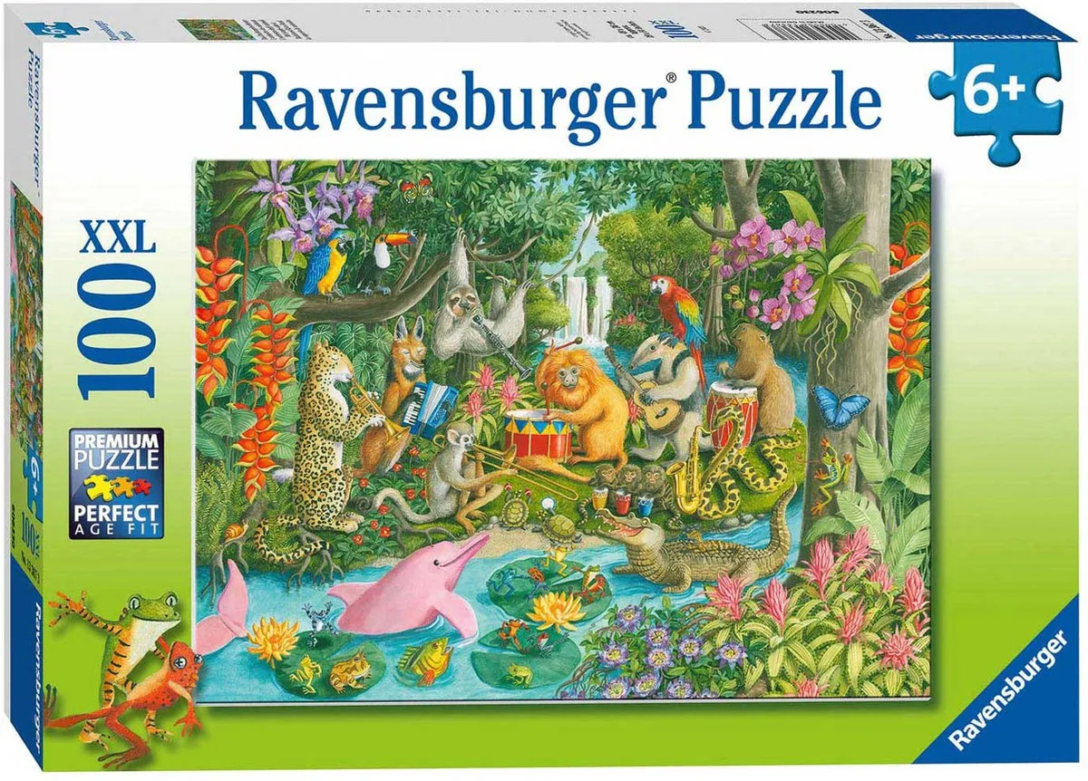 Ravensburger Het Jungle-Orkest Legpuzzel 100 XXL Stukken - Multicolor