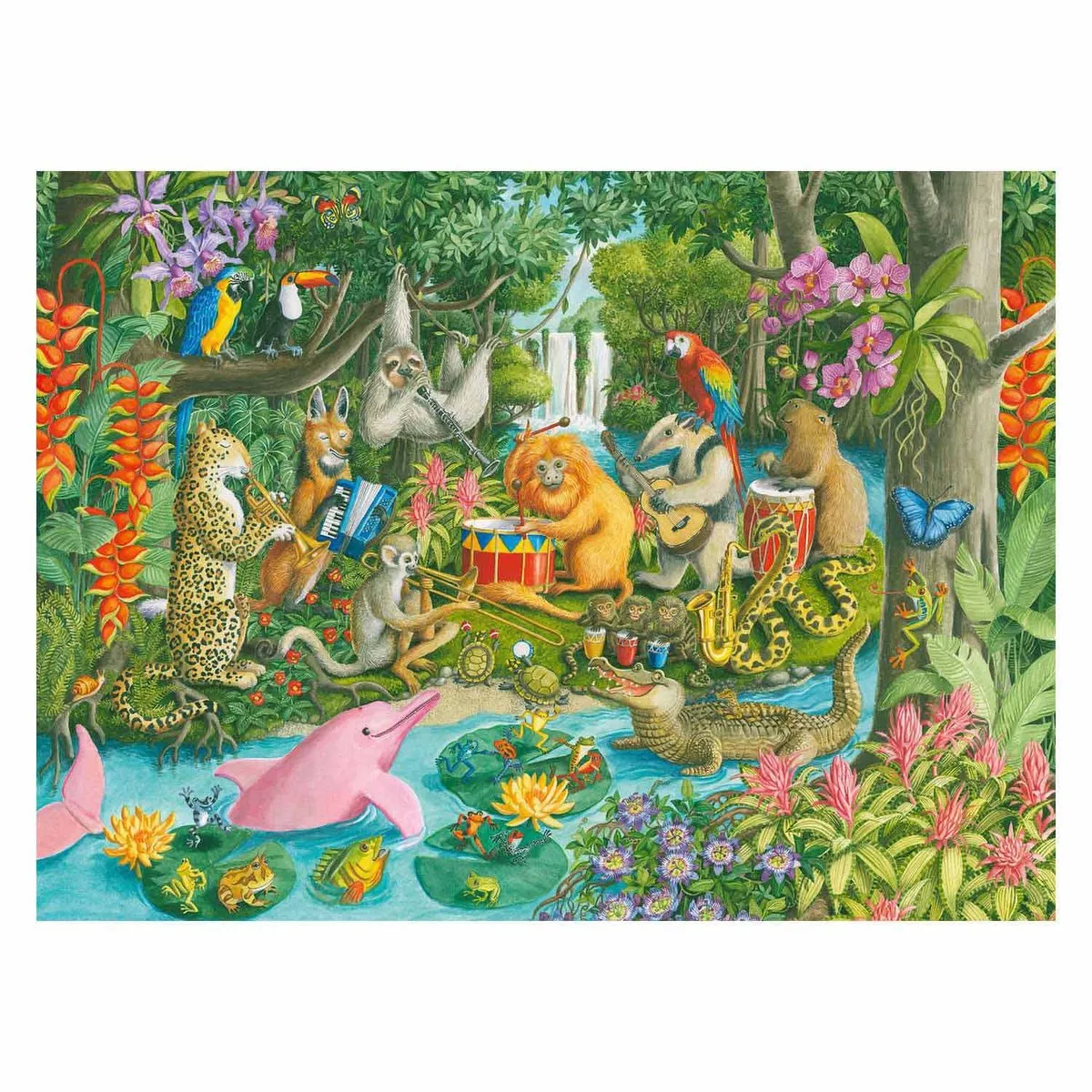 Ravensburger Het Jungle-Orkest Legpuzzel 100 XXL Stukken - Multicolor
