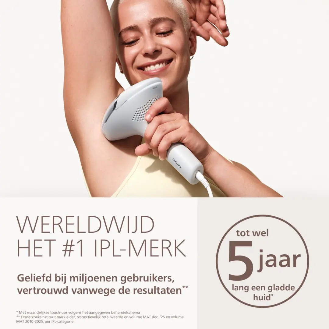 Philips Lumea 9000 Series BRI983/00 IPL Ontharingsapparaat - 450.000 Flitsen - Chromeline Silver