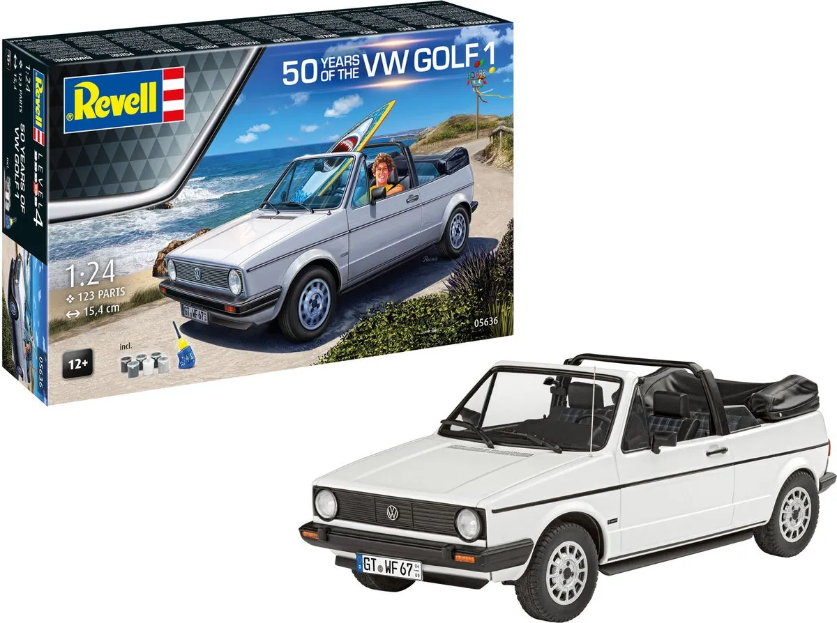 Revell Volkswagen Golf 1 Cabriolet Modelbouwpakket 1:24