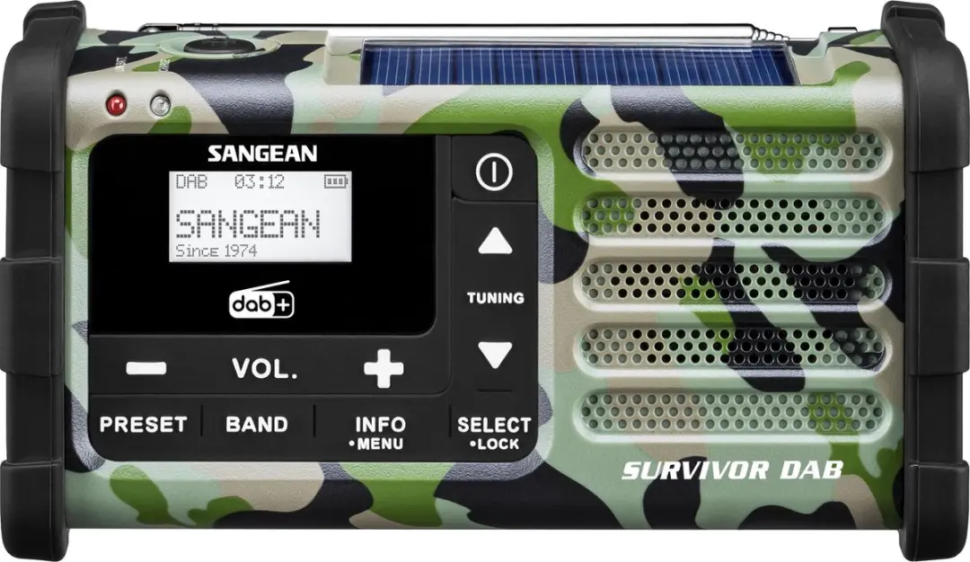 Sangean MMR-88 DAB+ FM-RDS/DAB/Handcrank/Solar Radio
