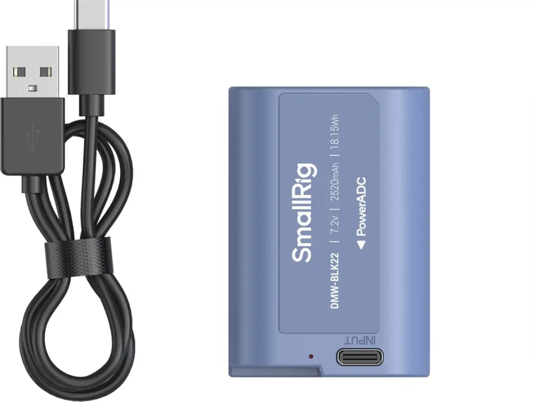 SmallRig DMW-BLK22 USB-C Oplaadbare Accu 2520mAh
