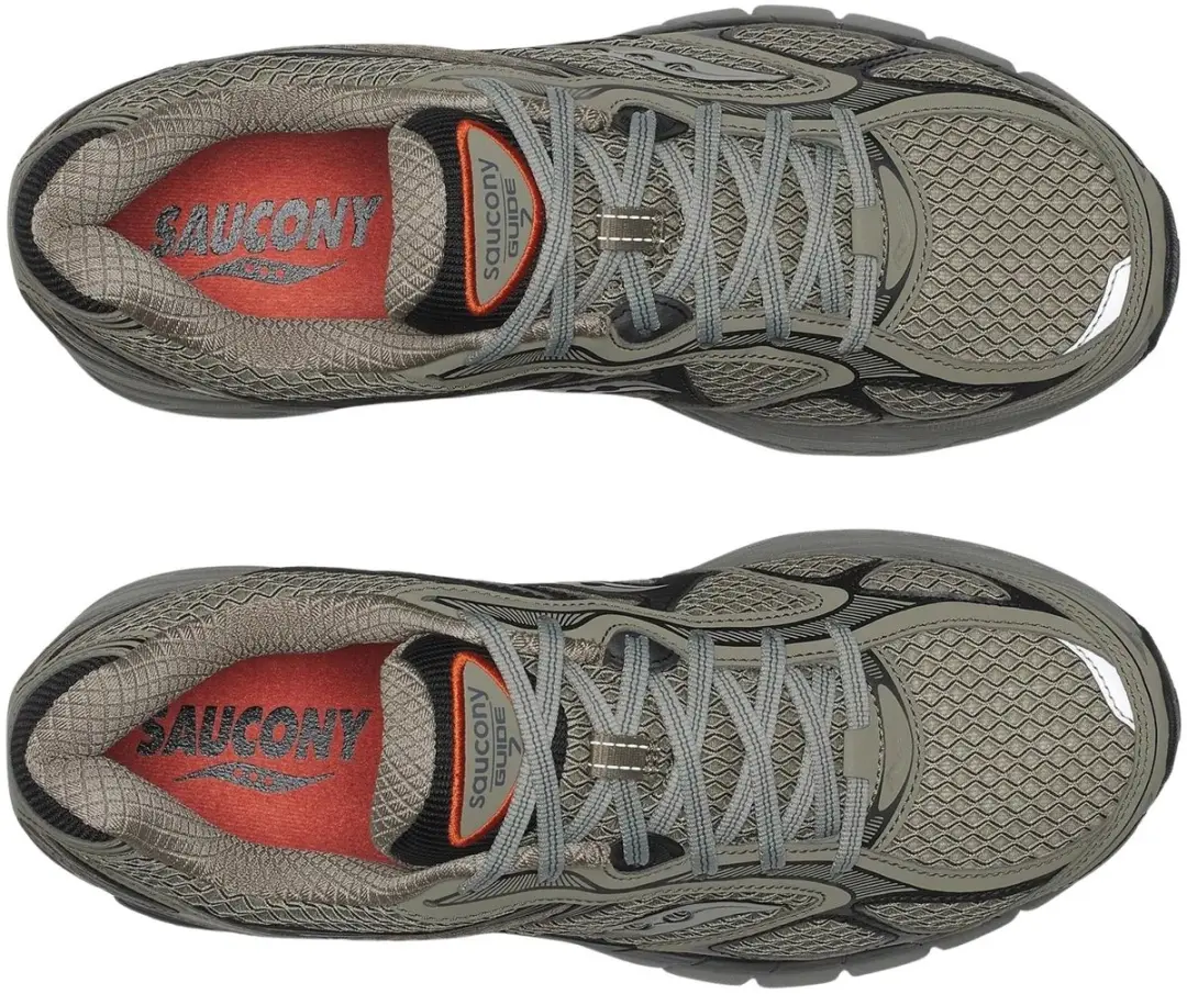 Saucony ProGrid Guide 7 Hardloopschoenen Heren 44 - Donkergrijs/Zwart - afbeelding 4 van 6