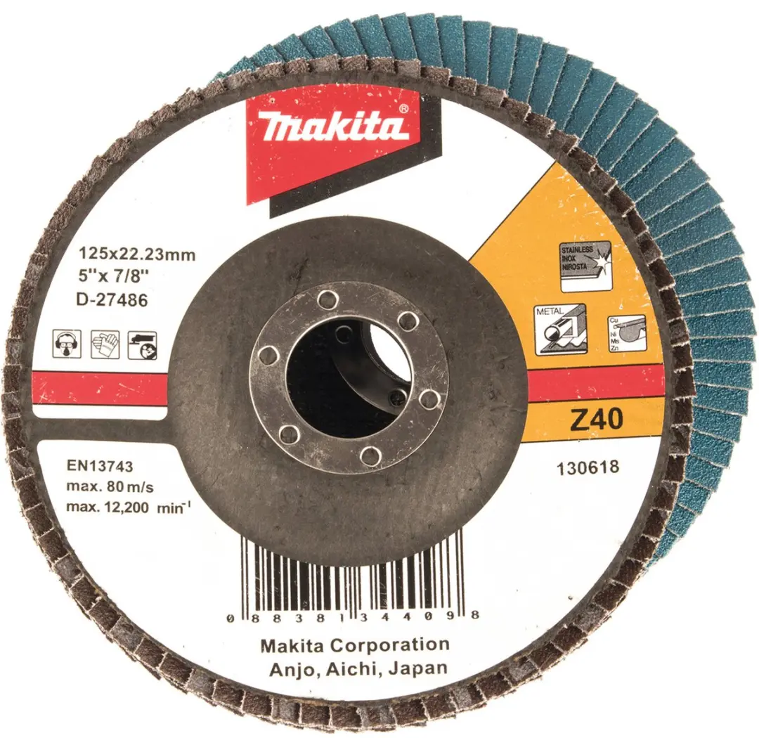Makita D-27486 Lamellenschuurschijf 125mm - K40 - afbeelding 2 van 3