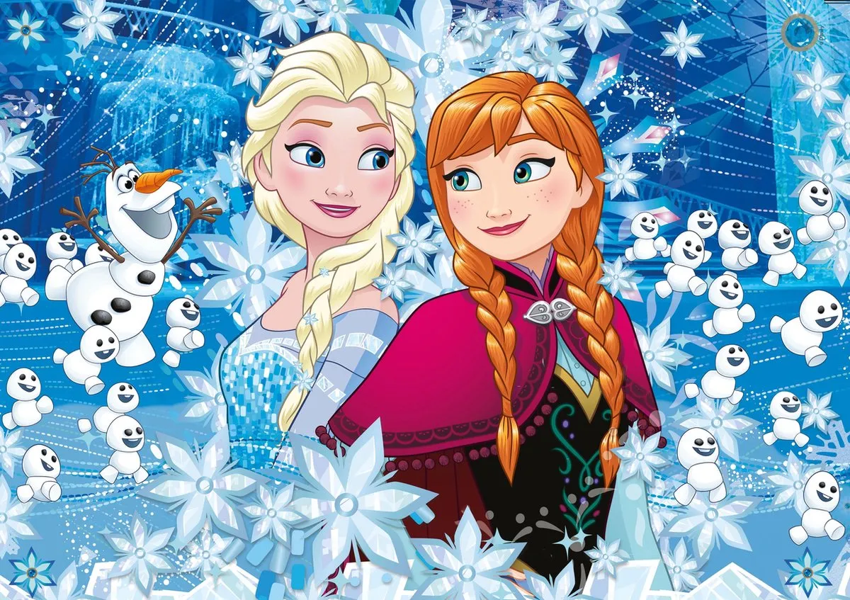 Disney Frozen Kinderpuzzel 104 Stukjes - 33.5x23.5cm
