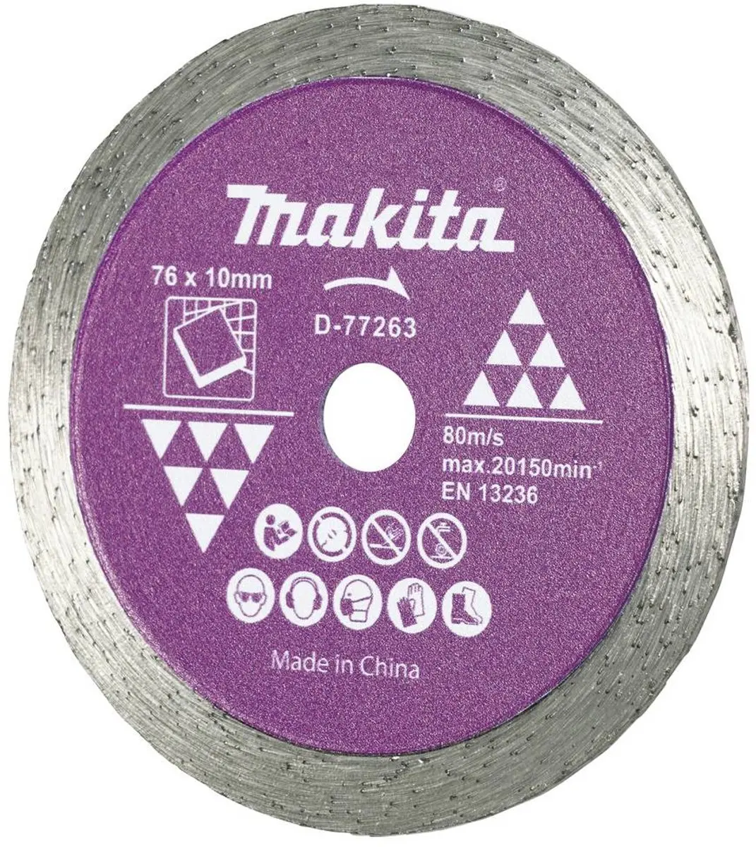 Makita D-77263 Diamantschijf 76x10x1,4mm