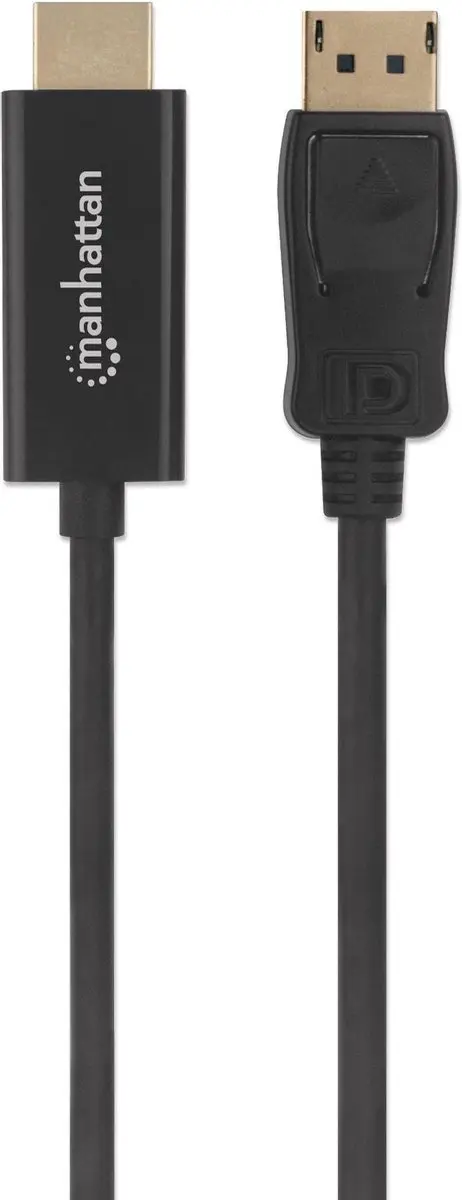 Manhattan 153195 DisplayPort naar HDMI Adapterkabel 1m - Zwart - afbeelding 5 van 6