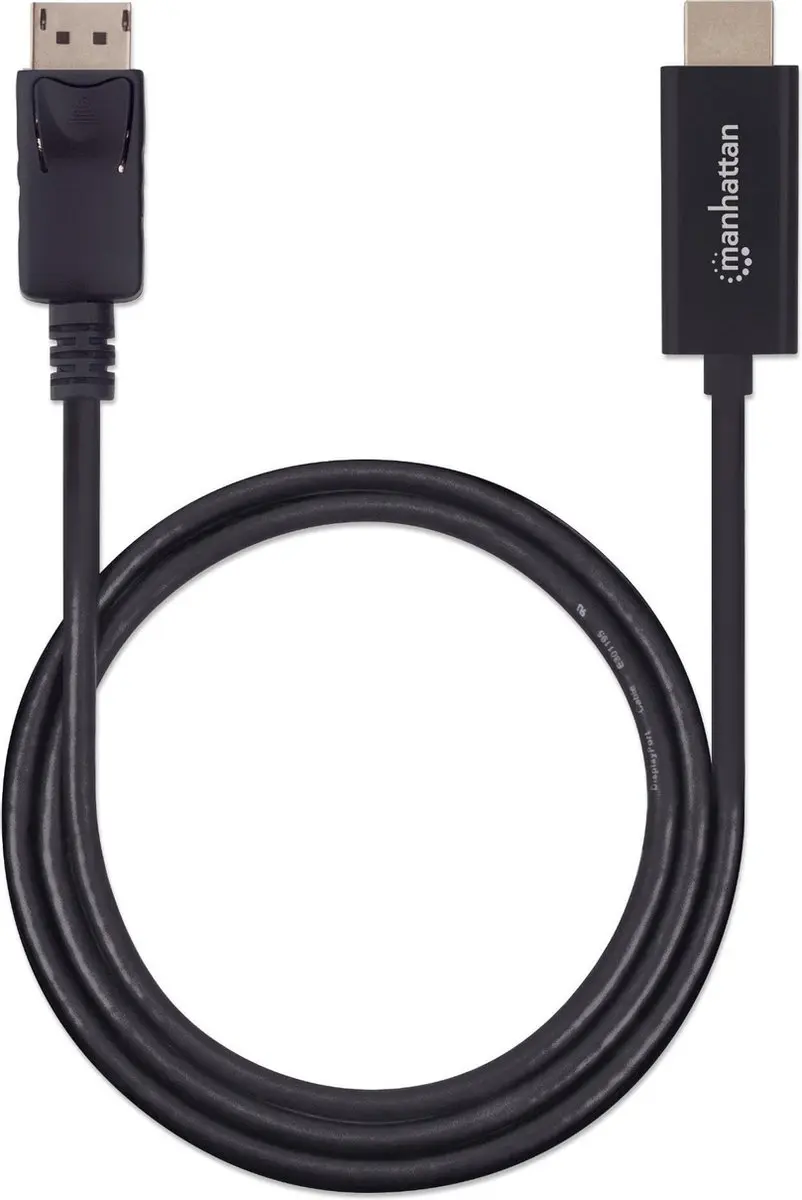 Manhattan 153195 DisplayPort naar HDMI Adapterkabel 1m - Zwart - afbeelding 6 van 6