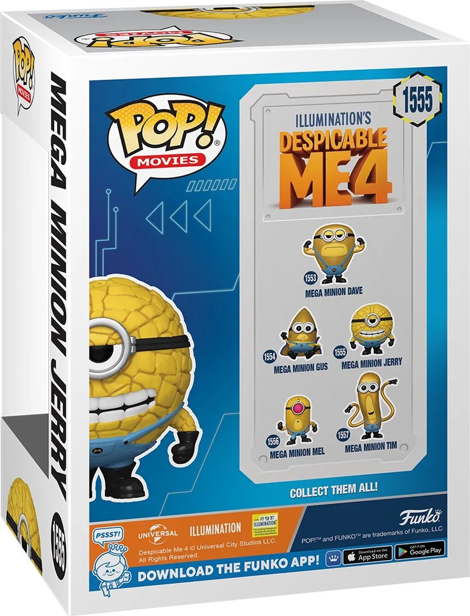 Funko Pop! Minions Despicable Me 4 Mega Minion Jerry 76051 - Multicolor - afbeelding 3 van 4
