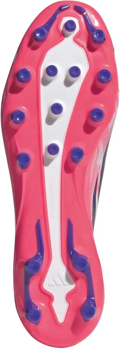 adidas F50 Hyperfast League AG Voetbalschoenen - TF - 46 - Wit/Koraalrood/Darkblauw - afbeelding 4 van 6