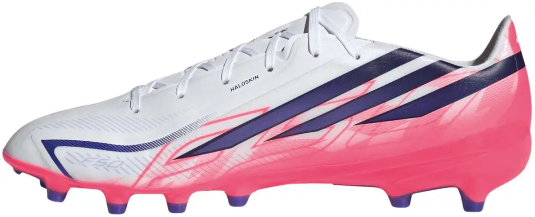 adidas F50 Hyperfast League AG Voetbalschoenen - TF - 46 - Wit/Koraalrood/Darkblauw - afbeelding 3 van 6