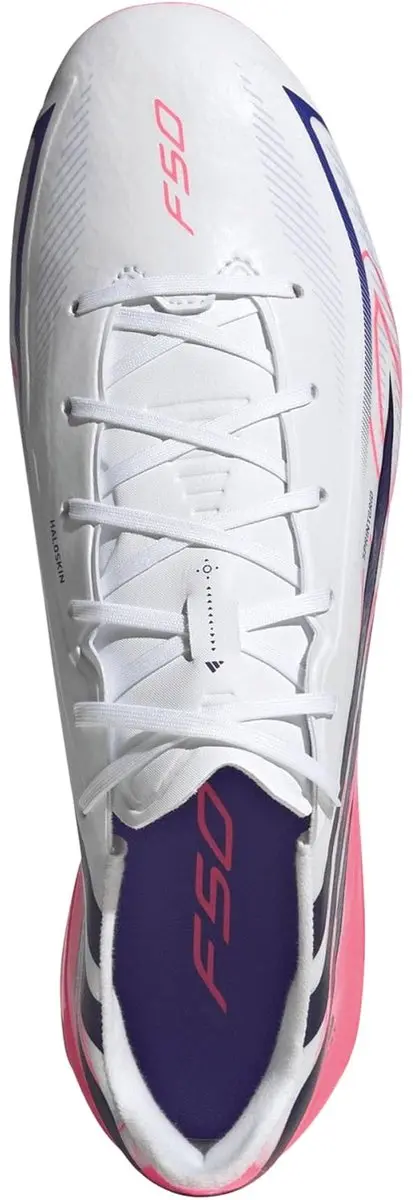 adidas F50 Hyperfast League AG Voetbalschoenen - TF - 46 - Wit/Koraalrood/Darkblauw - afbeelding 5 van 6
