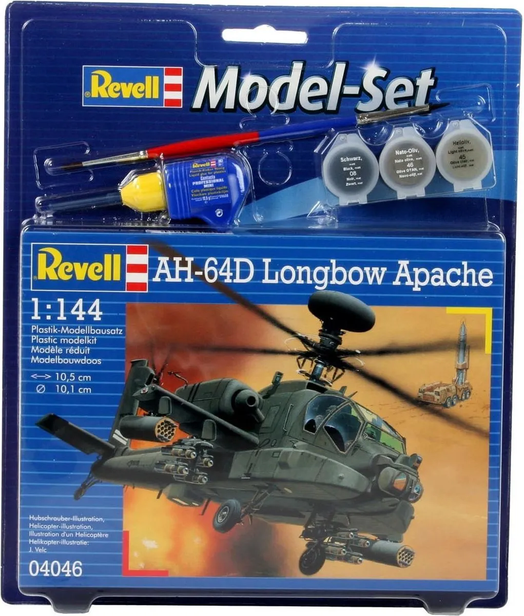 Revell 64046 AH-64D Longbow Apache Modelbouwpakket - 1:144 - 79 Onderdelen - Multi