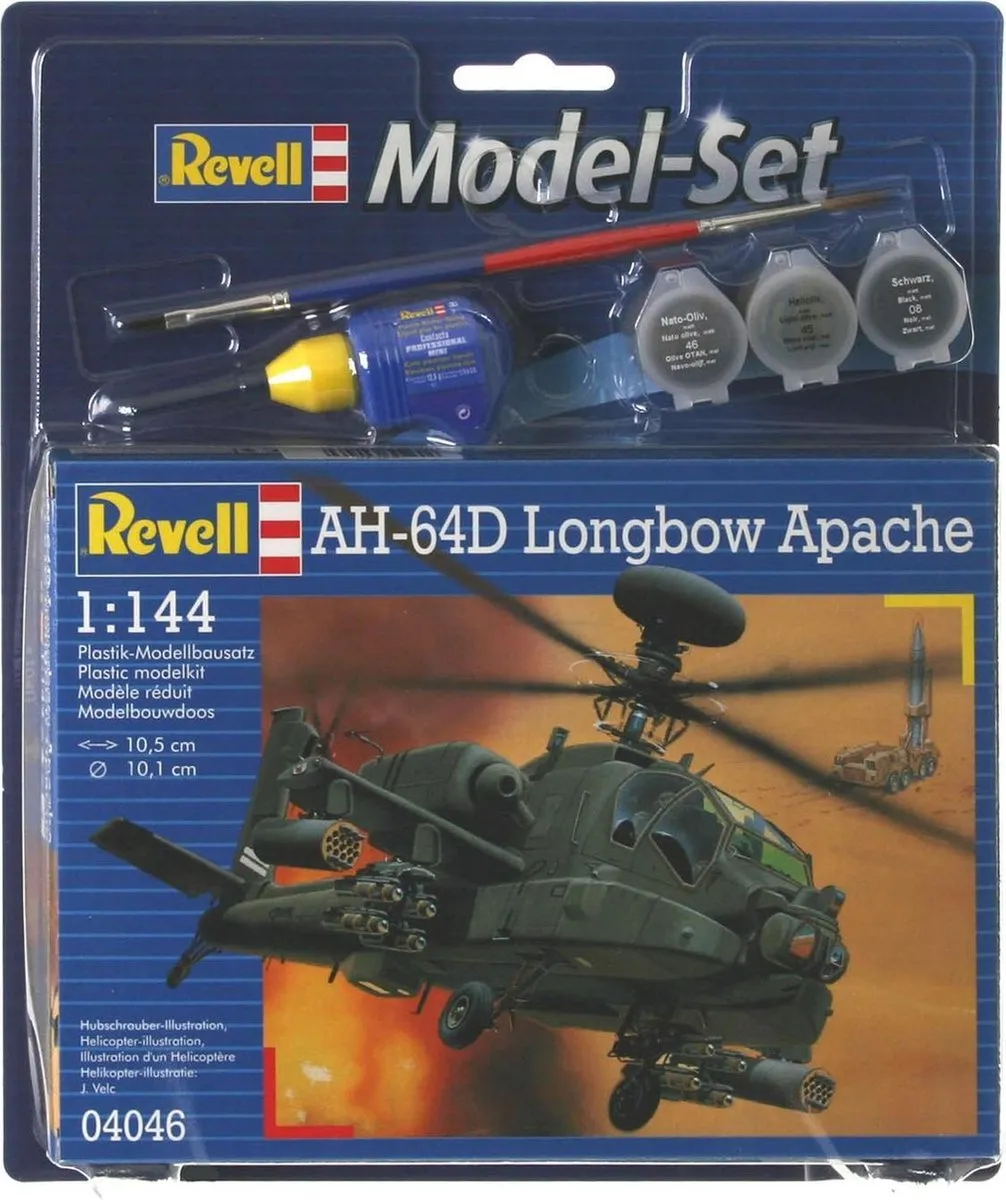 Revell 64046 AH-64D Longbow Apache Modelbouwpakket - 1:144 - 79 Onderdelen - Multi