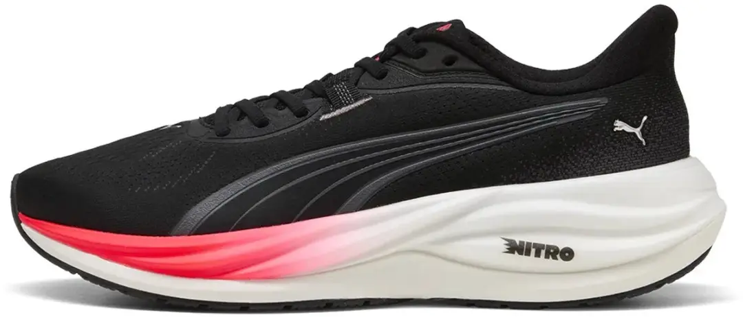 PUMA Electrify Nitro 5 Hardloopschoenen - 42.5 - Zwart/Rood/Wit