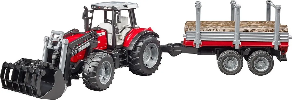 Bruder 02046 Massey Ferguson 7480 Tractor met Voorlader