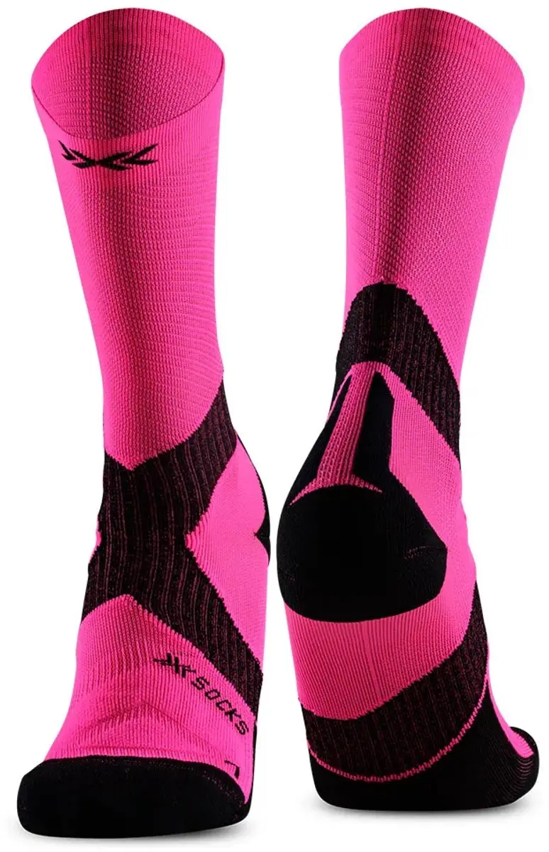 X-socks Bike Expert Lange Sokken Roze EU 45-47