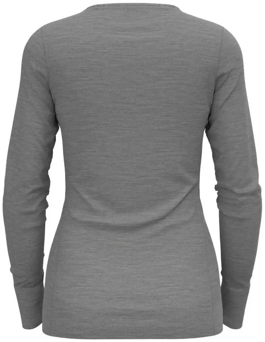 ODLO Natural Merino 200 Thermoshirt Vrouwen - XS - Grijs - afbeelding 4 van 6