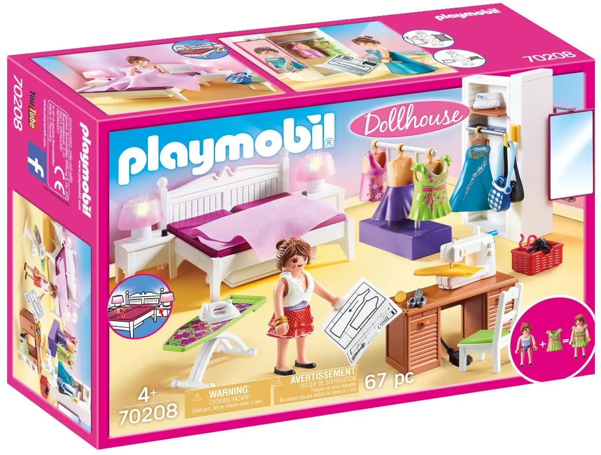 Playmobil Slaapkamer Mode Ontwerphoek 70208 - Multicolor