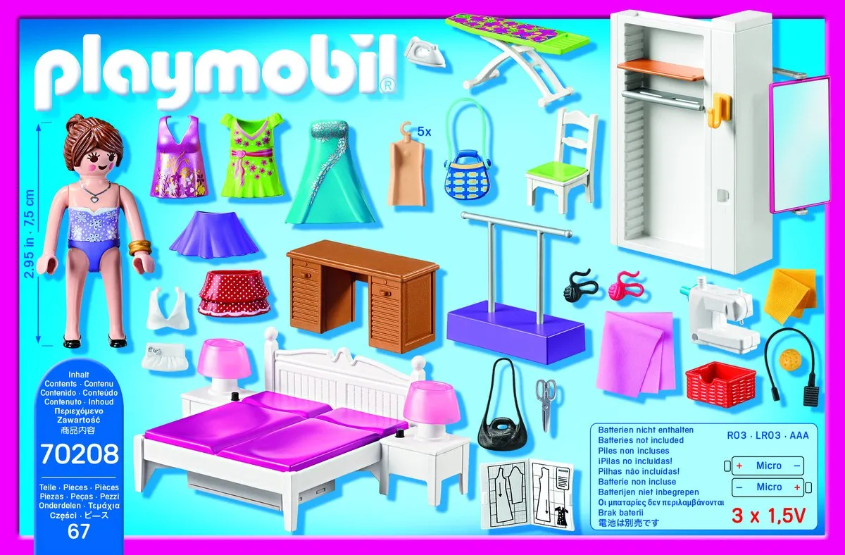 Playmobil Slaapkamer Mode Ontwerphoek 70208 - Multicolor - afbeelding 6 van 6