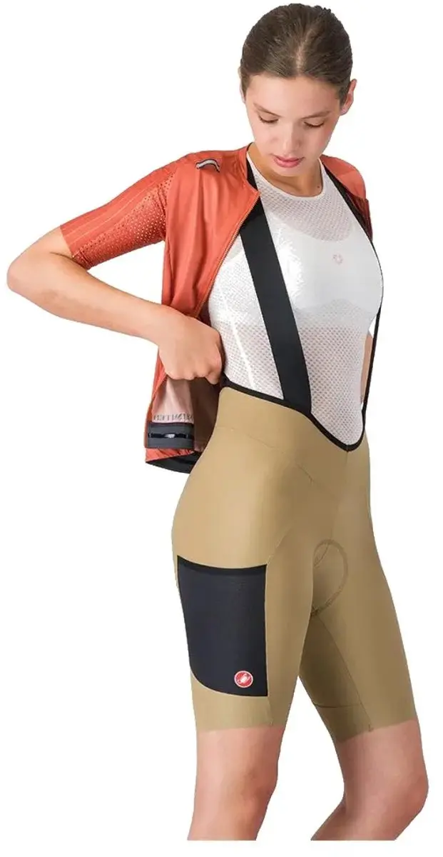 Castelli Unlimited Endurance Dt Fietsbroek Bruin L Vrouw