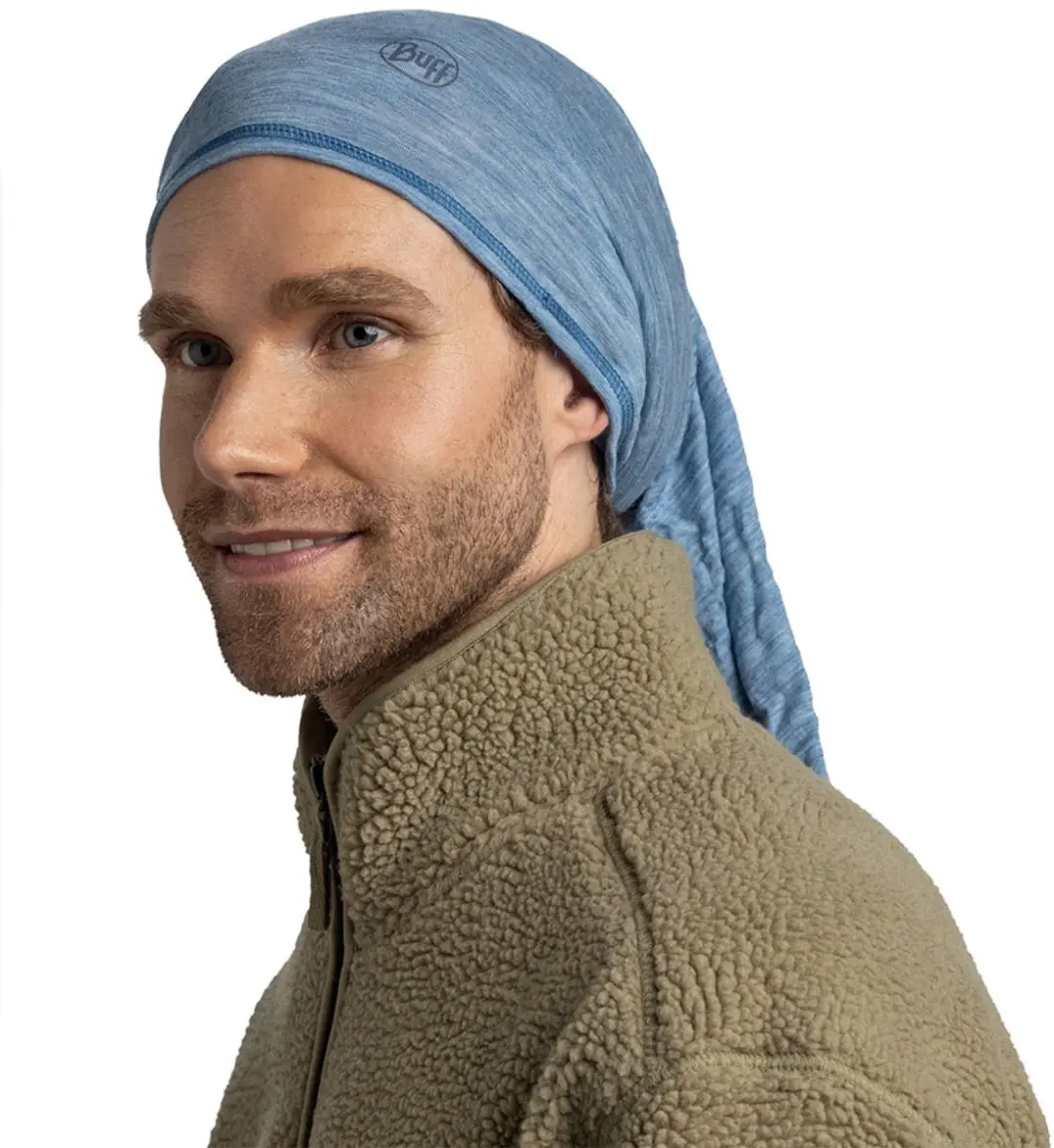 Buff Merino Lightweight Nekwarmer - Blauw