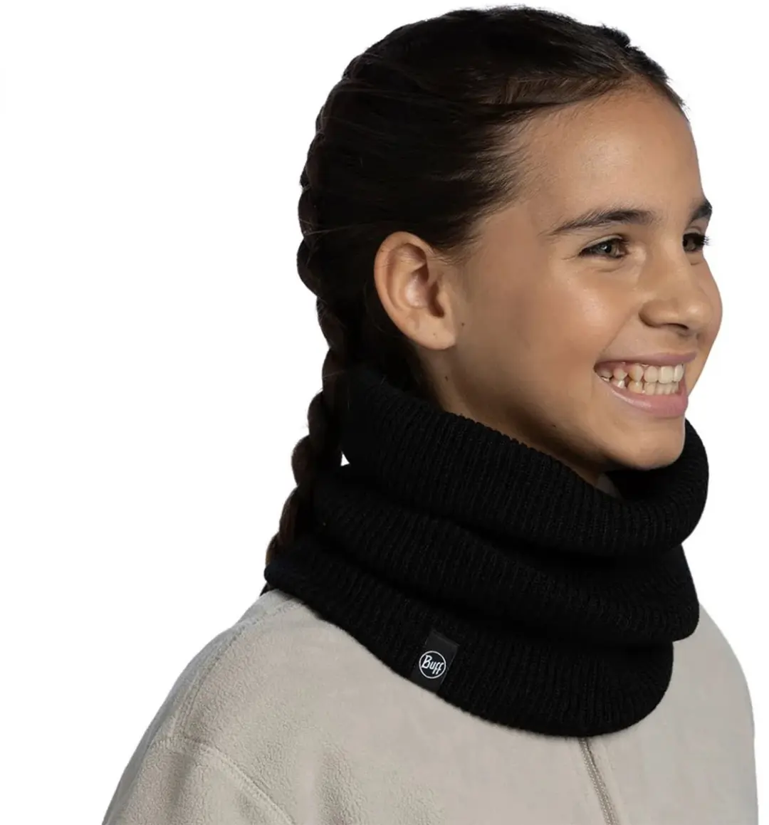 Buff Knitted & Fleece Nekwarmer - Zwart
