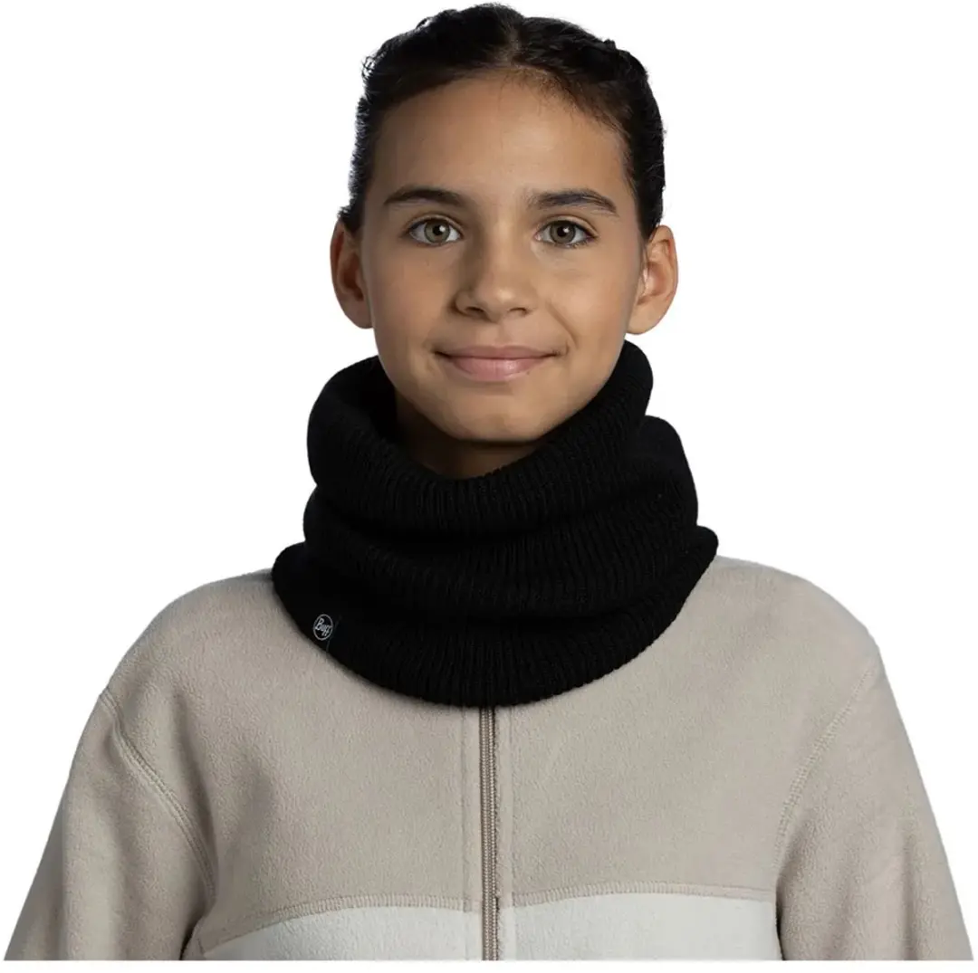 Buff Knitted & Fleece Nekwarmer - Zwart