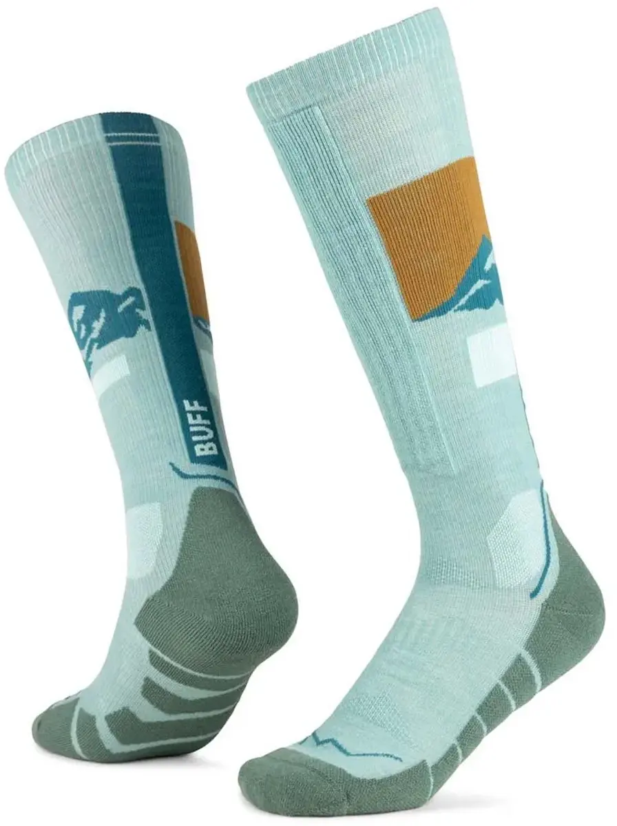 Buff ® Merino Mw Lange Sokken Groen EU 42-44