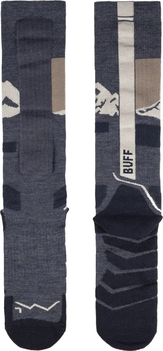 Buff Merino Lange Sokken - Blauw - EU 45-47 - afbeelding 5 van 6
