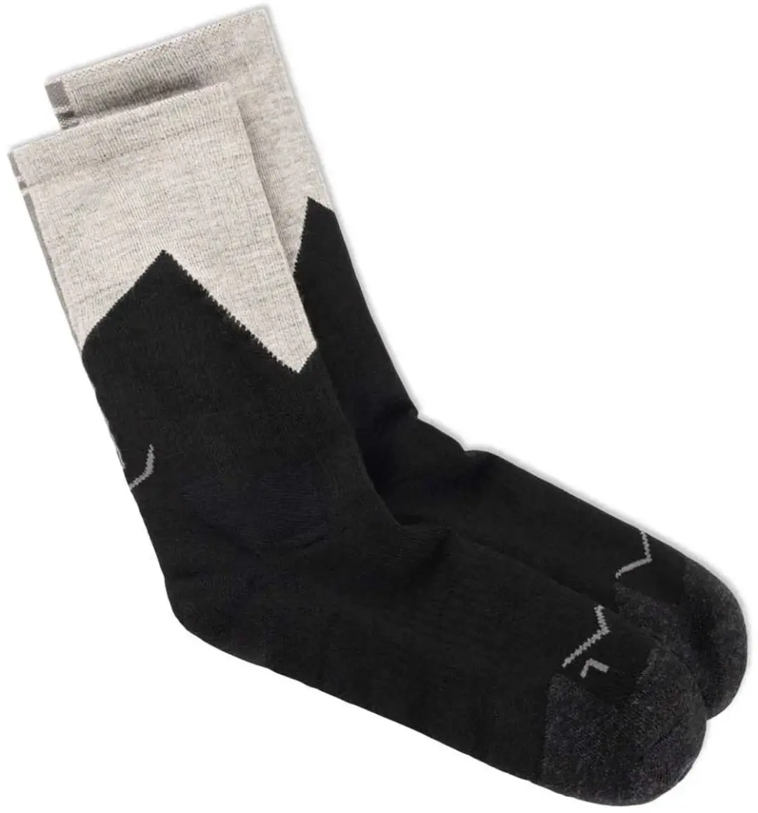 Buff Merino Mw Crewsokken - Zwart - afbeelding 2 van 3