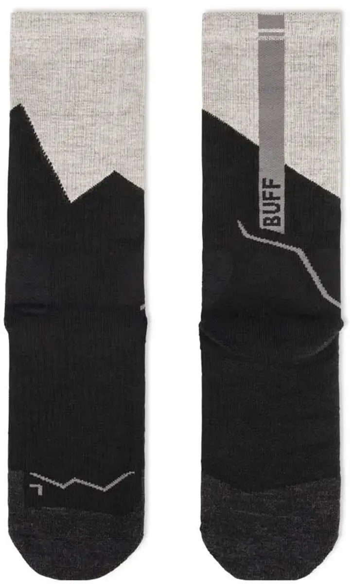 Buff Merino Mw Crewsokken - Zwart - afbeelding 3 van 3